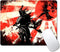 Small Mouse Pad, Japanese Samurai Design for Laptop, Personalized Portable Travel Mousepad for Wireless Mouse (Retro