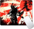 Small Mouse Pad, Japanese Samurai Design for Laptop, Personalized Portable Travel Mousepad for Wireless Mouse (Retro