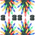 WATERGLIDE 4 Pack 50LED Outdoor Christmas Lights, 16FT Battery Operated Mini String