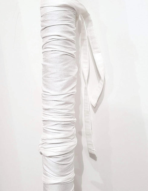 Bold Bedding Cord & Chain Cover, 6.5 feet, Dupioni Faux Silk Fabric, Hook-and-Loop Strip