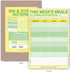 Knock Knock This Week's Meals Big & Sticky Notepad, Sticky Meal Planner Pad, 40 Sheets, 9.75 x 7-inches