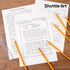 Shuttle Art 180 Pack Pencils Bulk, 2 HB, Pre-sharpened Pencils with Top Erasers