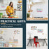 Ireer 2 Pcs Magnetic Memo Board for Home, Office, Kitchen, Display Magnetic Letters, Notes, Photos (Gray 16"x24")
