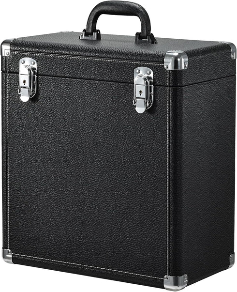 Hododou Vinyl Record Storage Case LP Album Collection Display Box Water Resistant Vinyl Record Organizer Storage Holds