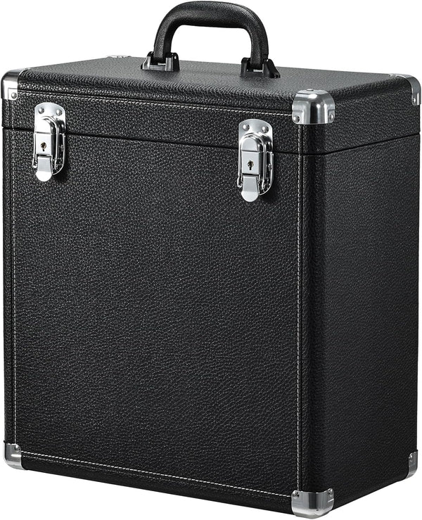 Hododou Vinyl Record Storage Case LP Album Collection Display Box Water Resistant Vinyl Record Organizer Storage Holds
