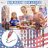 Leinuosen 72 Pieces American Flag Pen Bulk, USA Patriotic Themed Gel Ink Pens for Home School Office Supplies