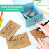 50 4x6 T MARIE Large Kraft Thank You Cards Small Business Supplies for Boutique Shops - Thank You For Your Order