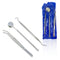 Cynamed Dental Tools Oral Care Kit, Stainless Steel Dental Hygiene Set, Tooth Scraper Tartar Scaler Tweezers Mouth