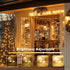 132FT(66*2) Lakumu Rechargeable Fairy Lights Battery Operated, Twinkle Lights with Remote &Timer, Warm White LED String