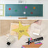 MECCANIXITY 100 Pack Glitters Star Cutouts Paper, Five Star Confetti for Birthday Party Classroom Wedding Wall