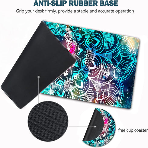 AIMSA 35x15.7inch, Large Gaming Mouse Pad, XXL Keyboard Mouse Mat Extended Desk Pad with Stitched Edges, Durable