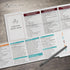 Bright Line Eating Magnetic Meal Planner, Pocket Guide for On-The-Go Healthy Eating