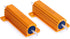 50 Watt 1 Ohm 5% Wirewound Resistor - Electronic Aluminium Shell Resistors Gold (Pack of 2)