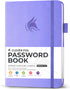 Clever Fox Password Book - Medium Internet Address Organizer Logbook with Alphabetical Tabs (Lavender)