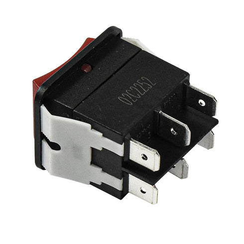 HQRP On-Off-On Power Switch, Compatible with KEDU HY12-9-5, Grizzly G4015Z Combo Lathe Power Tools