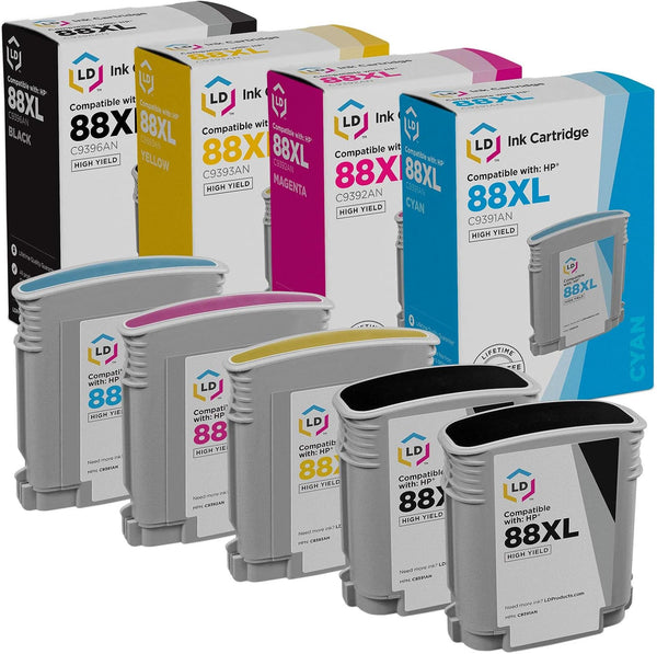LD Products Remanufactured Ink Cartridge Replacement for HP 88XL High Yield, Compatible with K5300 K5400 K5400dn