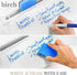 Birch Desktop Whiteboard - Cloud Glass Dry Erase Board with Storage & Multiple Markers for Desk Top Use