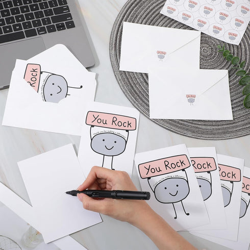 50 Sets Harloon Employee Appreciation Gifts You Rock Thank You Cards with Envelopes Inspirational Appreciation Cards