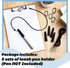 5 Sets 24 Inch Lewtemi Pen Leash Tether for Clipboard Lanyard Carpenters Pencils Holder Clips Elastic Silicone