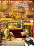 66Ft 200 Dimmable 12Modes Smart String Lights With Voice Control Indoor Outdoor, Clear Wire LED Christmas Lights