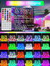 66Ft 200 4th 24 LED RGB Color Changing of July Fairy Lights Plug in, Waterproof String Lights with Remote for Outdoor