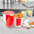 64 25 Restaurantware-Bio Tek Ounce Chicken Buckets With Lids, Greaseproof Paper Chicken Buckets - Vented Lids