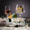 lnzCzhyre Custom Size Wall Sticker Mural Appetizing Food Arrangement with Wine Broccoli Cheese