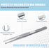 Dissecting Tissue Thumb Forceps Tweezers 6" (15.24 cm), Blunt 1x2 Rat Tooth Straight Stainless Steel by A2Z SCILAB