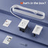 CIRKULYX Kit,2 Outlets,7.8ft Outlet Relocation Kit,in Wall Cable Management AC+USB-A+USB-C,Power Relocation Kit