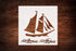 Custom Nautical Ship & Sailing Stencil, 5.5" x 5.5" - Maritime Design for Ocean-Inspired Crafts