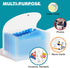 H4D Coupon Receipt Holder Organizer, Mini Folder Plastic Wallet with 13 Pockets for Coupon Receipt Storage, Blue