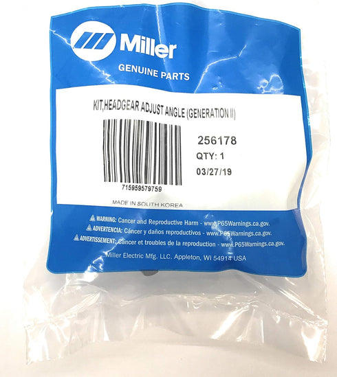 Miller 256178 Headgear Kit, Adjust Angle (Generation II and III)