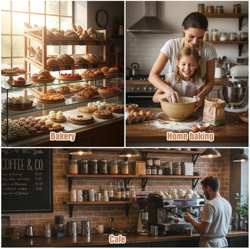 Yuanan 150PCS Window,14" 8.3" 3.5" 30 Bakery Bags with X X Cookie Bags Bread for Homemade Bread, Sourdough Breads Paper