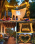 19.6Ft 240 8 Brightown Solar String Lights for Outside, LED Solar String Lights Outdoor Waterproof, Solar Fairy Lights