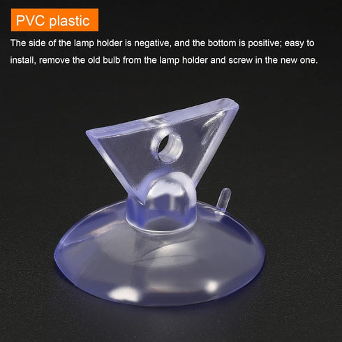 MECCANIXITY Bulb Changers, 35mm Dia. PVC Suction Cup Tools for GU10 MR16 Bulbs, 6 Pack (4 Black, 2 Clear)
