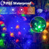 OZS 2PK 80LED 50FT 8 Flower Solar String Lights Outdoor Waterproof, Cherry Blossoms Multicolor Lights with Lighting