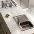 Gray White Terrazzo Contact Paper 88" X 16" Granite Contact Paper for Kitchen Counter Top Peel and Stick Countertop Adhesive Wallpaper for Cabinet Desk Dresser Top Table Covers Stains by A-b-cil