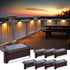 SOLPEX Solar Fence Lights Outdoor, Solar Step Lights Waterproof LED Deck Lights