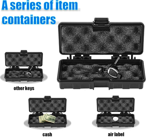 Magnetic Key Holder Under Car, Hide a Key Magnetic Case for Hiding Keys for Vehicles, Outdoor Travel USB (Black)