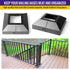 Split Post Base Cover, Black, Fits 2"x2" Post/4.5"x4.5" Base, Decorative Skirt Covers for Indoor/Outdoor (1 Pack)