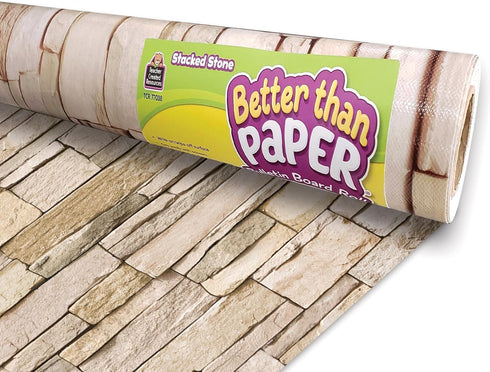 Teacher Created Resources Better Than Paper Bulletin Board Roll, Stacked Stone (TCR77038)