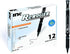 Inc. R2 Rollerball Pens - 0.7 mm Medium-Point Pen Set with Comfort Grip, 12 Pack, Black Ink