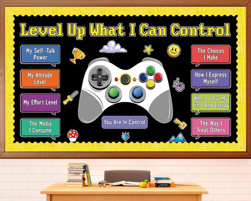 Growth Mindset Video Game Theme Bulletin Board Set Things I Can Control