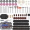 HARDELL 227pcs Rotary Tool Accessories Kit, 1/8" Shanks, Universal Fitment for Cutting, Polishing, Grinding