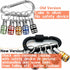 Bit Holder Keychain - 1/4 inch Hex Shank Screwdriver Bits Holder Extension Bar (5PCS)