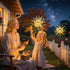 TAKE ME Sun Solar Lights Outdoor Waterproof Metal Garden Stakes for Patio Yard Walkway LawnPatio Mothers Gifts Mom Wife