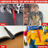 Hiboom 3 Pack Solid Carpenter Pencil with Cap and 21 Pcs Refills, Deep Hole Mechanical Pencil Marker for Woodworking