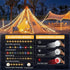 4 1 32.8FT 9 Camping String Lights, in Quick Storage Rechargeable Tent Lights with Lighting Modes, Hanging Waterproof