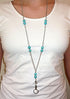 Women's Strong Stainless Steel Chain Lanyard, 34" Made in USA for ID Badge Card Holder, Teacher Nurse Keys