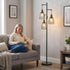 Dimmable 3 800 Bulbs Torondo Industrial Floor Lamps for Living Room, Green Tree Standing Tall Lamps with Elegant